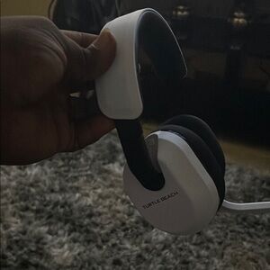 White and Black Headphones